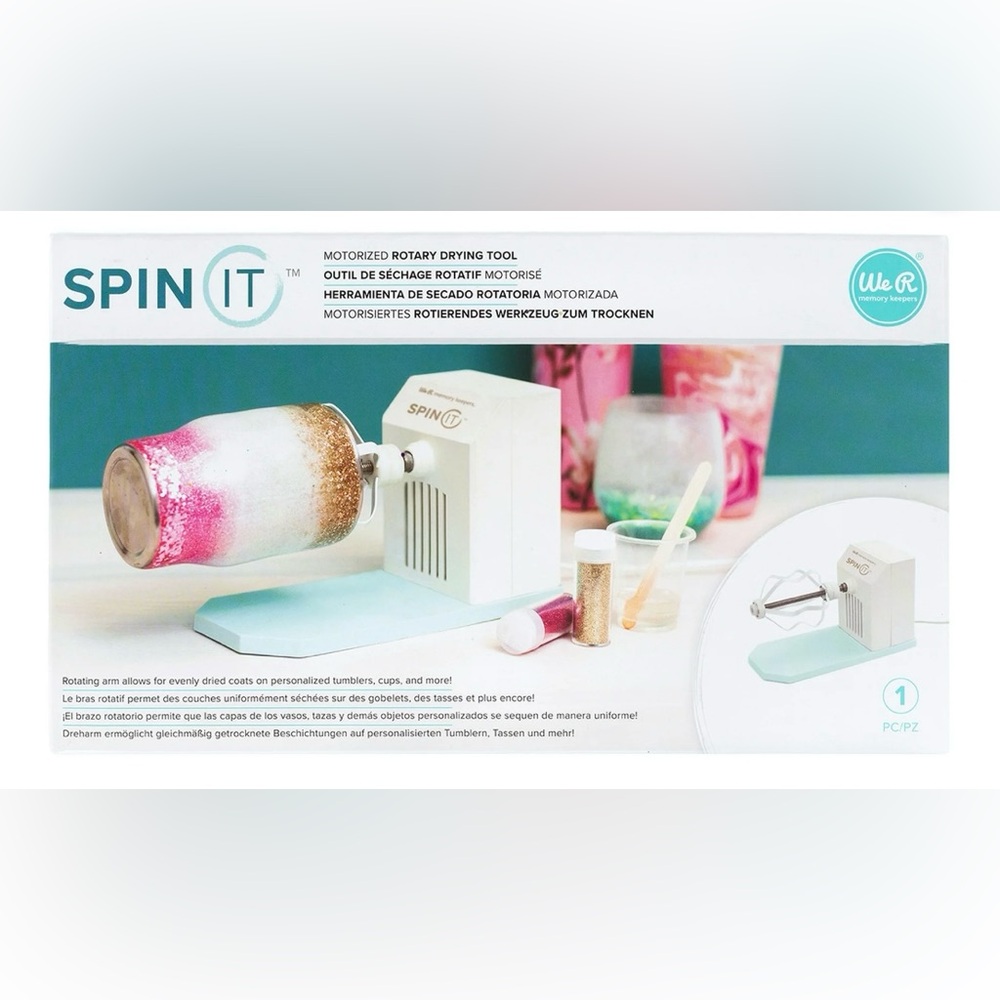 We R Memory Keepers Spin It Motorized Rotary Drying Tool New in Box